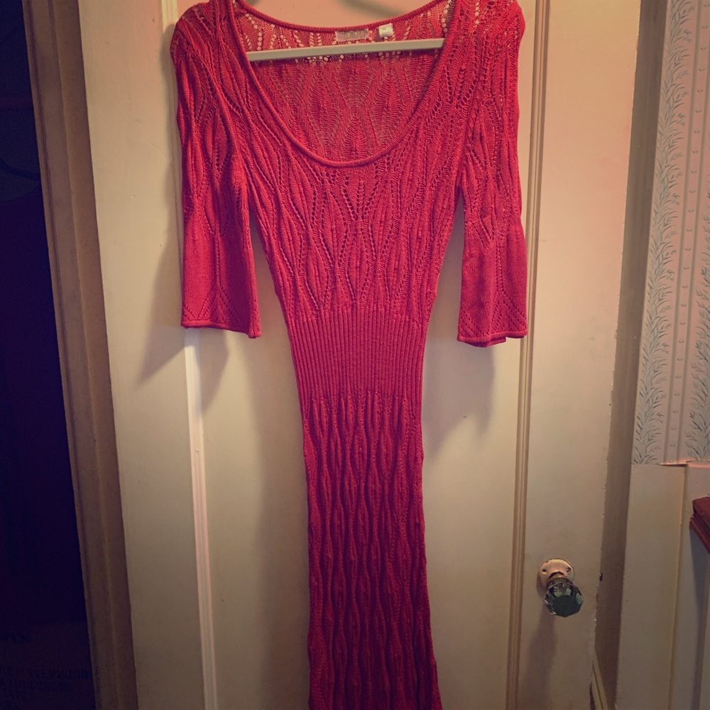 Nit red skinny fit dress